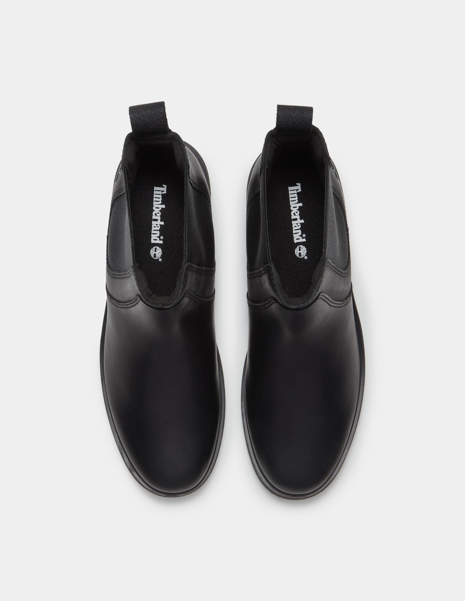 Bota Arriba del tobillo Botas Chelsea Carnaby Row para Mujer Negro TB0A2KC7W02 de Piel para mujer 2