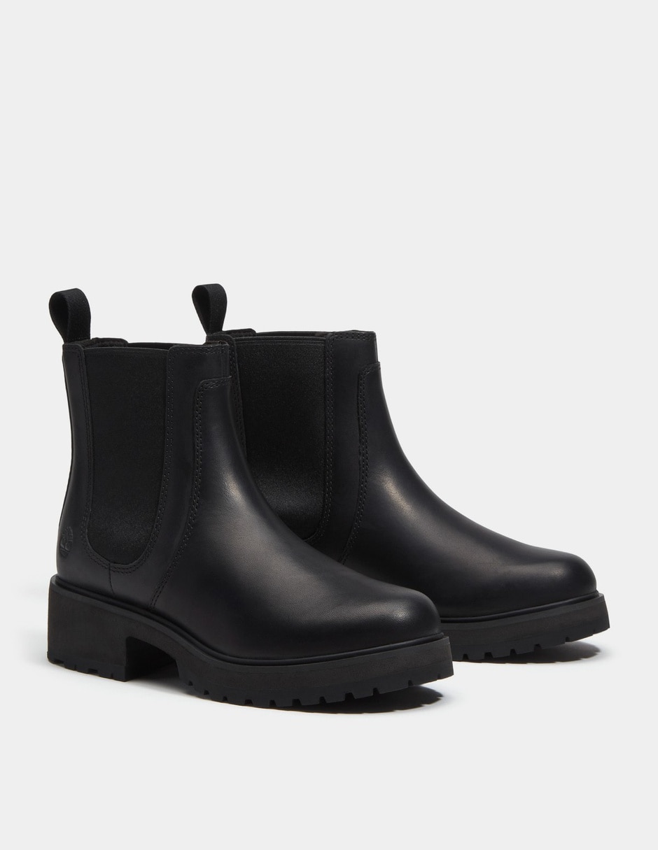 Bota Arriba del tobillo Botas Chelsea Carnaby Row para Mujer Negro TB0A2KC7W02 de Piel para mujer 4
