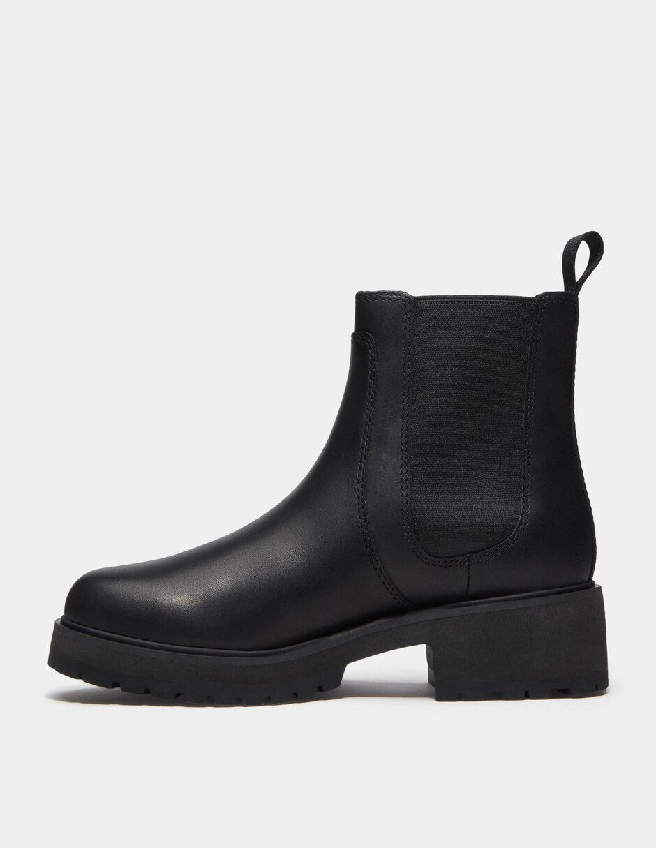 Bota Arriba del tobillo Botas Chelsea Carnaby Row para Mujer Negro TB0A2KC7W02 de Piel para mujer 6