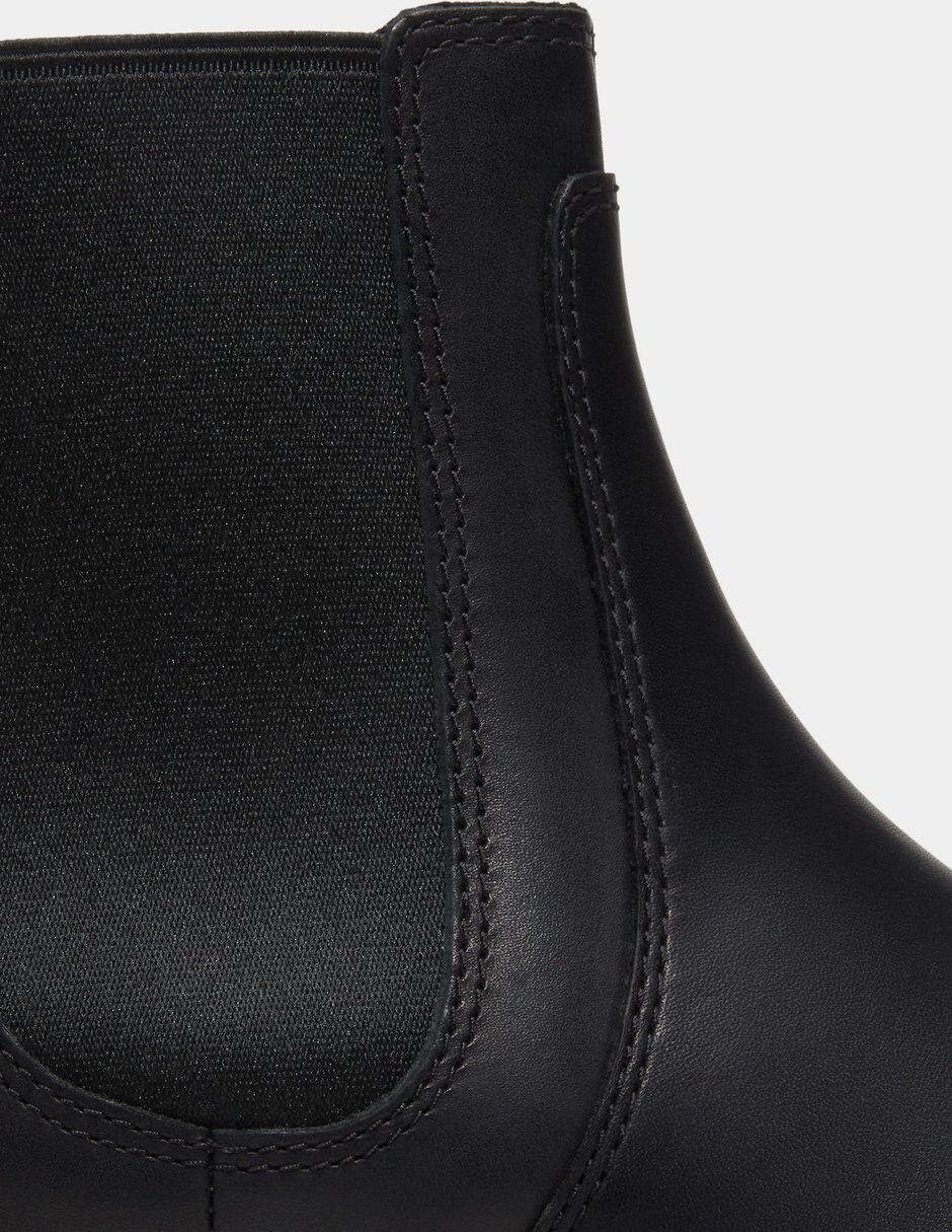 Bota Arriba del tobillo Botas Chelsea Carnaby Row para Mujer Negro TB0A2KC7W02 de Piel para mujer 7