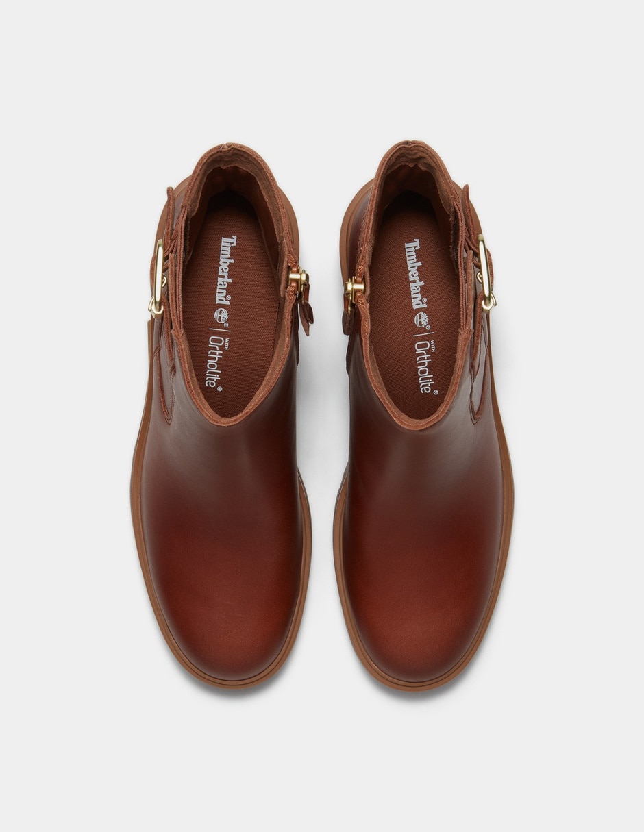 Bota Arriba del tobillo Botas Chelsea Stone Heights para Mujer Café TB0A2GGNEM6 de Piel para mujer 2