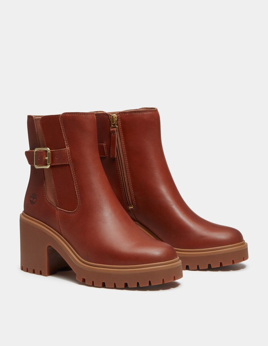 Bota Arriba del tobillo Botas Chelsea Stone Heights para Mujer Café TB0A2GGNEM6 de Piel para mujer 4