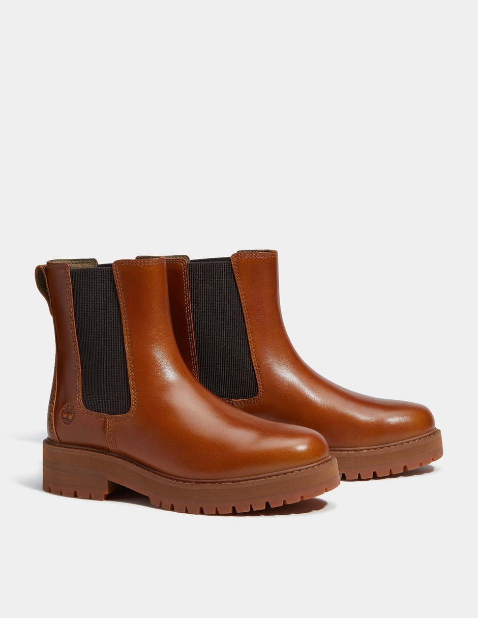 Bota Arriba del tobillo Bota Chelsea Britton Drive para Mujer Café TB0A2KK2EM4 de Piel para mujer 4
