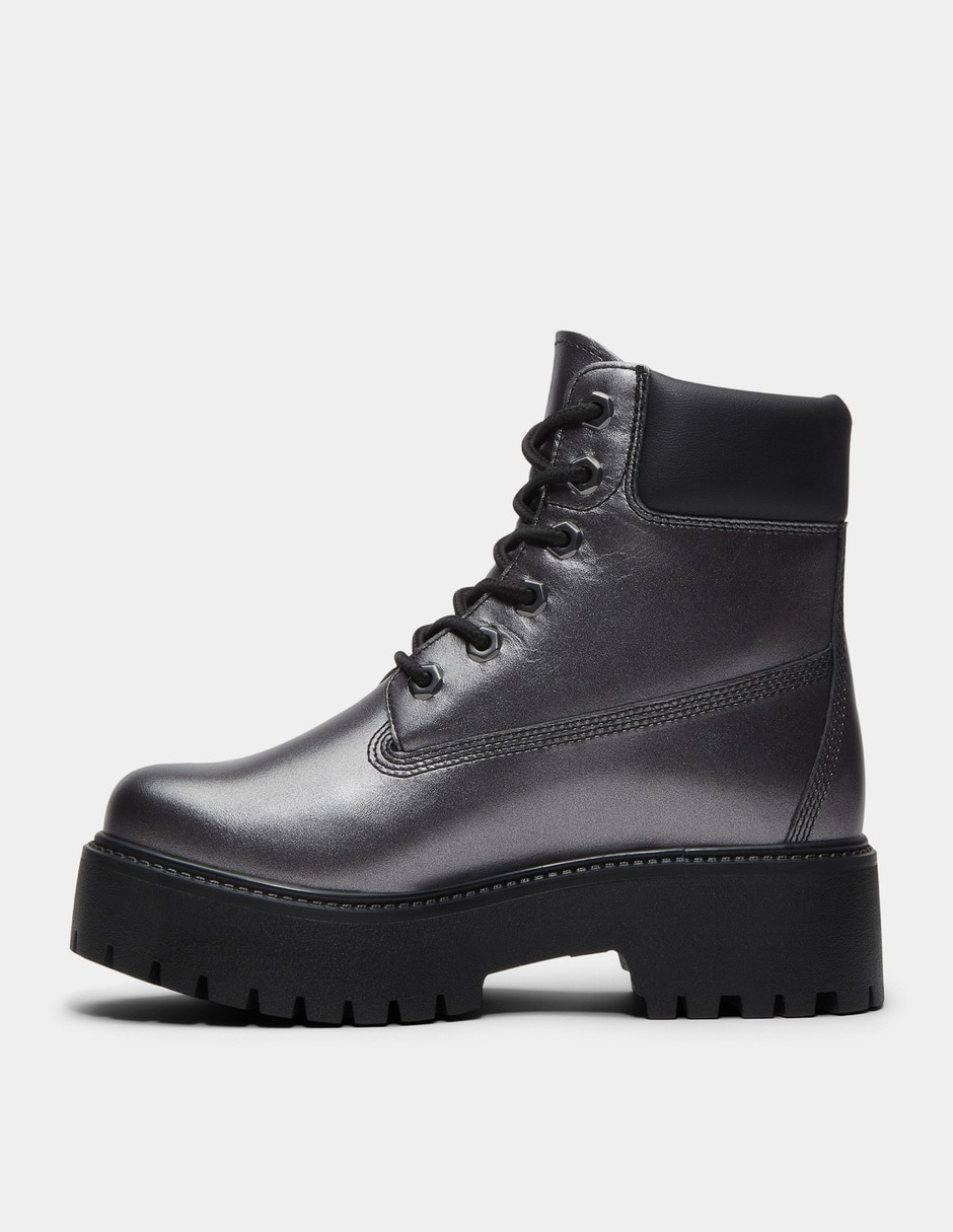 Bota Arriba del tobillo Botas impermeables de 6 pulgadas con plataforma Stone Street para Mujer Gris TB0A2H3CANO de Piel para mujer 6