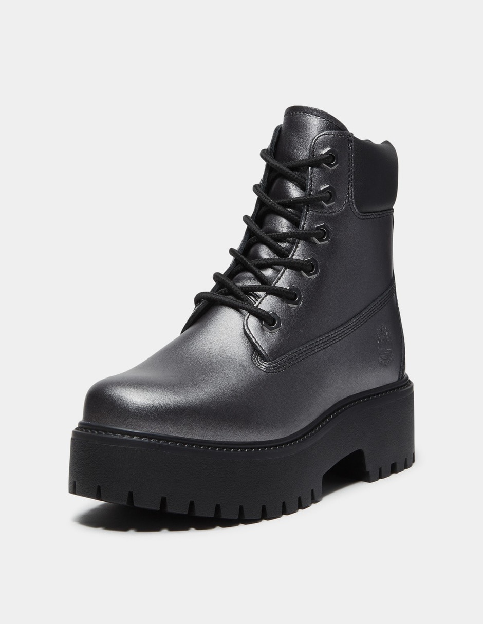 Bota Arriba del tobillo Botas impermeables de 6 pulgadas con plataforma Stone Street para Mujer Gris TB0A2H3CANO de Piel para mujer 9