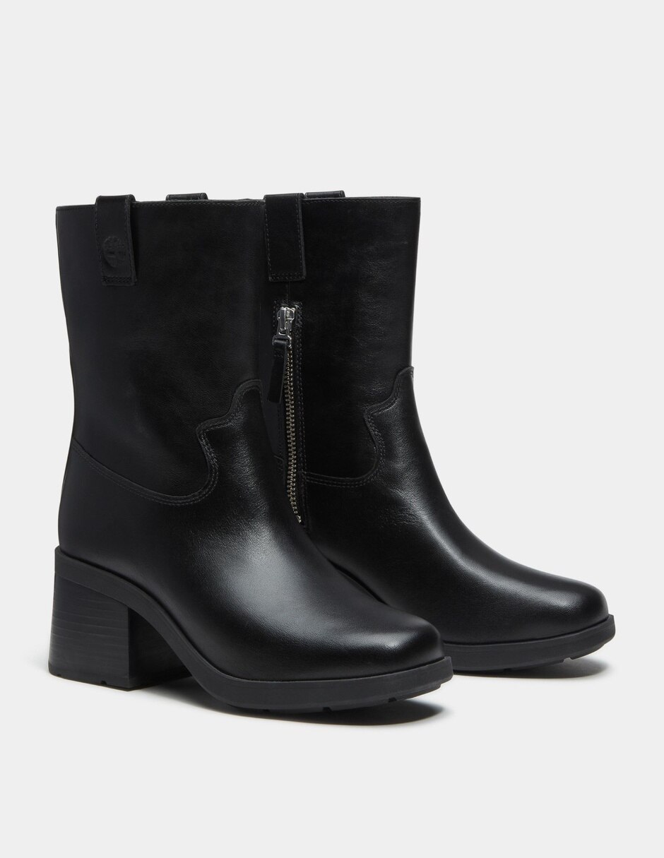 Bota Arriba del tobillo Botas Bellevaux con cierre lateral para Mujer Negro TB0A2JNJW02 de Piel para mujer 4