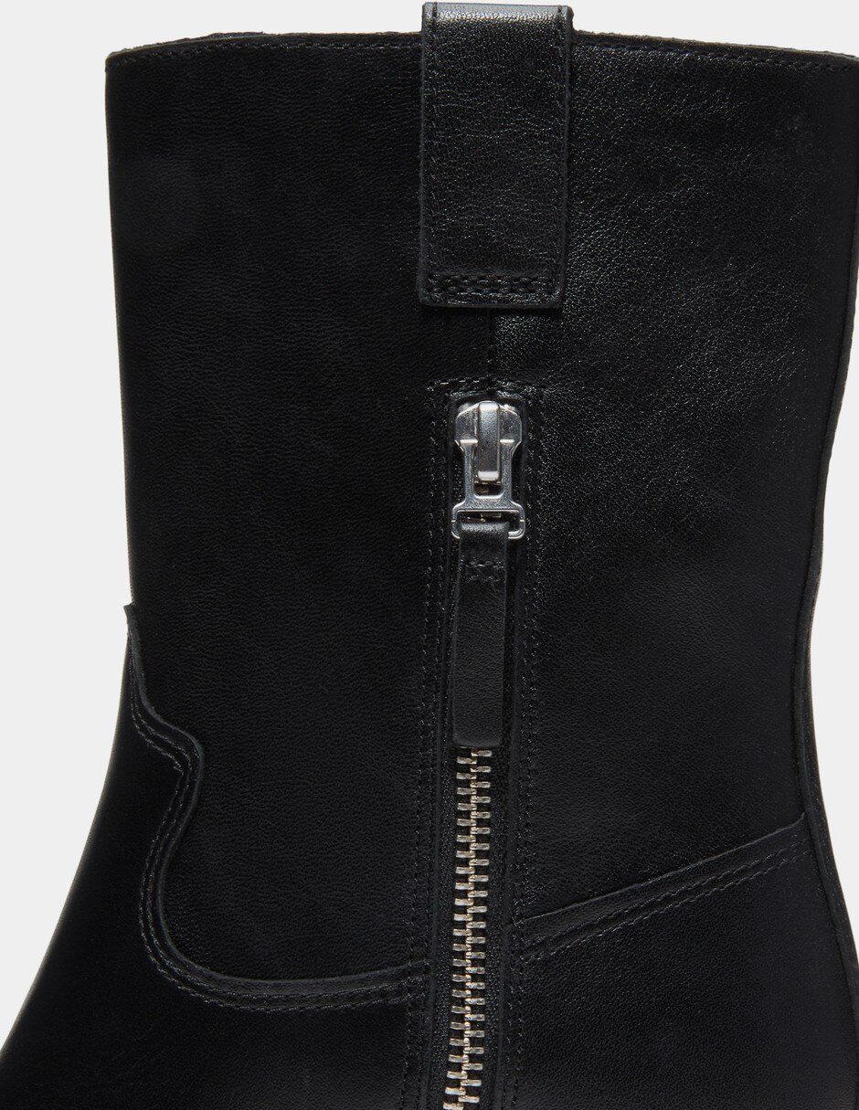 Bota Arriba del tobillo Botas Bellevaux con cierre lateral para Mujer Negro TB0A2JNJW02 de Piel para mujer 7