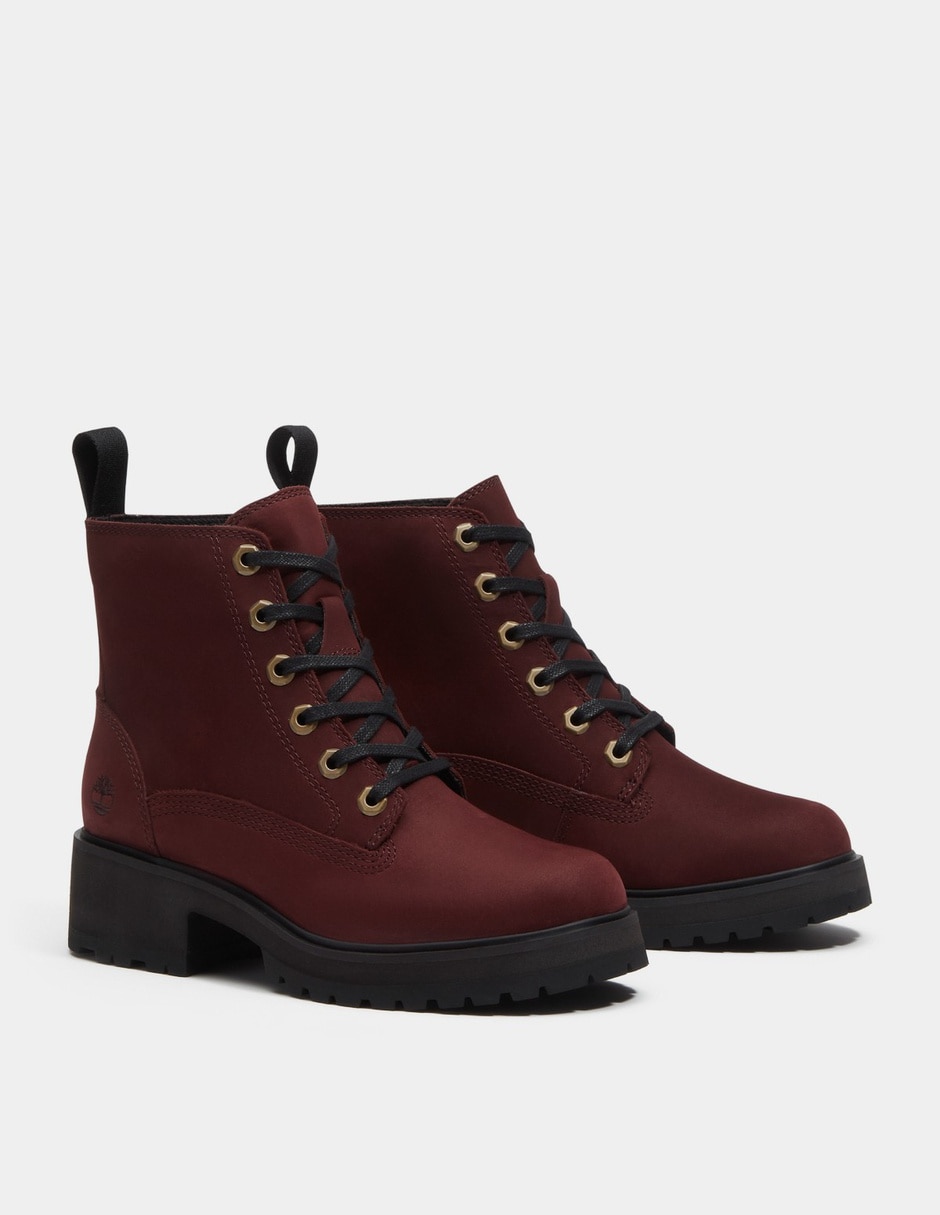 Bota Arriba del tobillo Botas Carnaby Row para Mujer Vino TB0A2KFNEQ3 de Piel para mujer 4