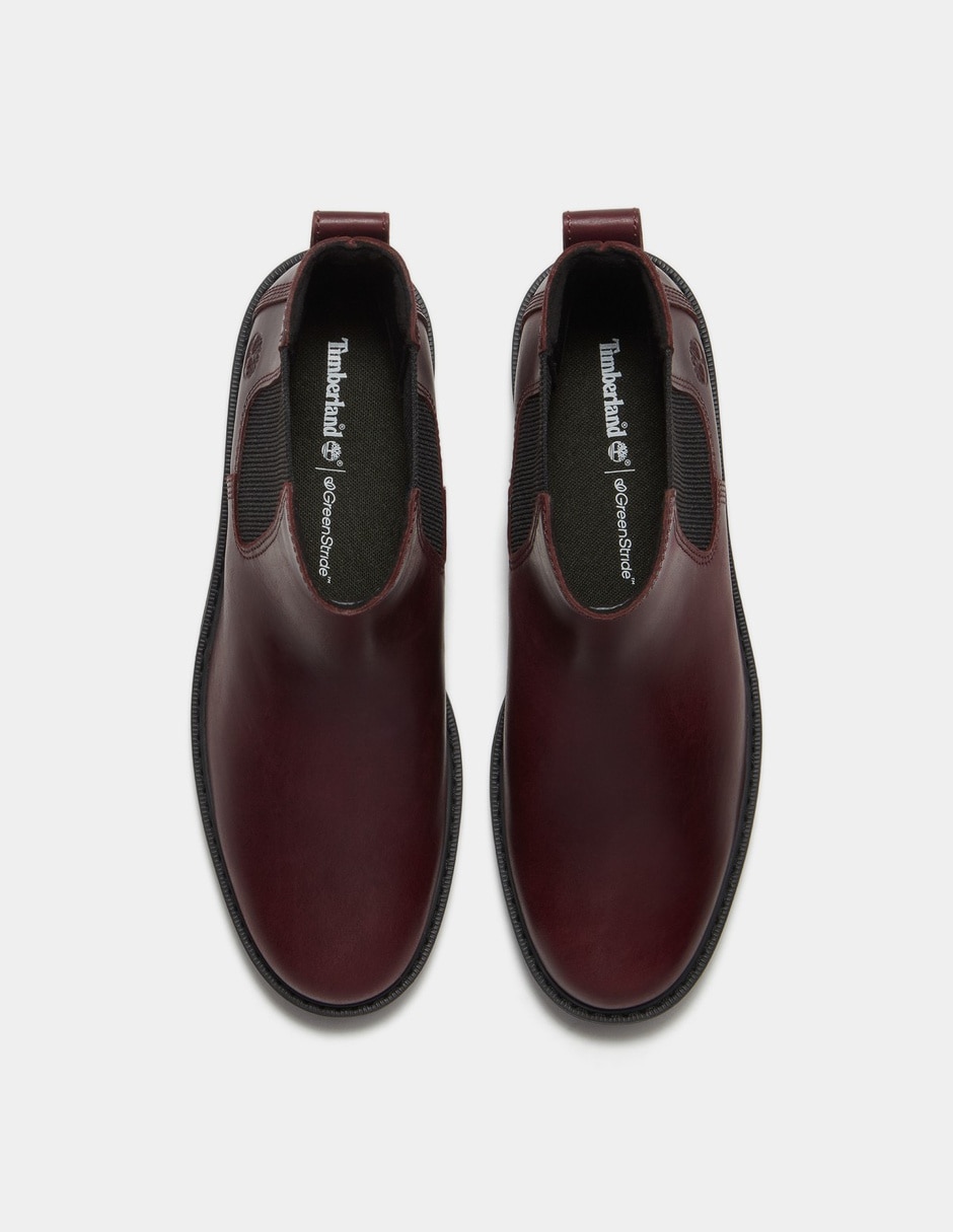 Bota Arriba del tobillo Bota Chelsea Britton Drive para Mujer Vino TB0A2KK2EIW de Piel para mujer 2