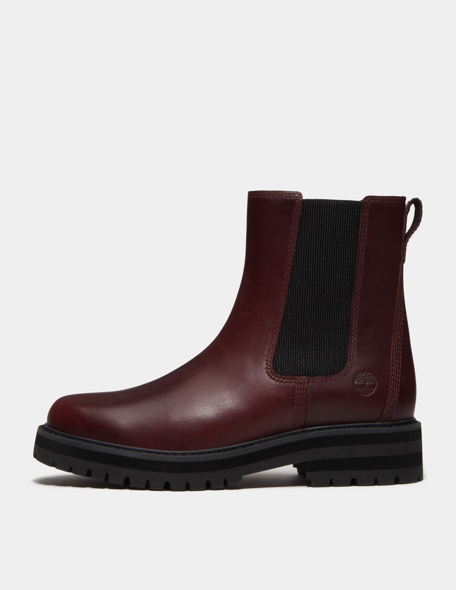Bota Arriba del tobillo Bota Chelsea Britton Drive para Mujer Vino TB0A2KK2EIW de Piel para mujer 8
