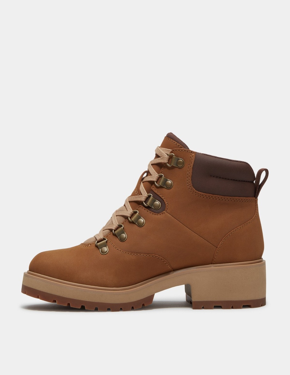 Bota Arriba del tobillo Botas Carnaby Row para Mujer Café TB0A2QH4EM4 de Piel para mujer 6
