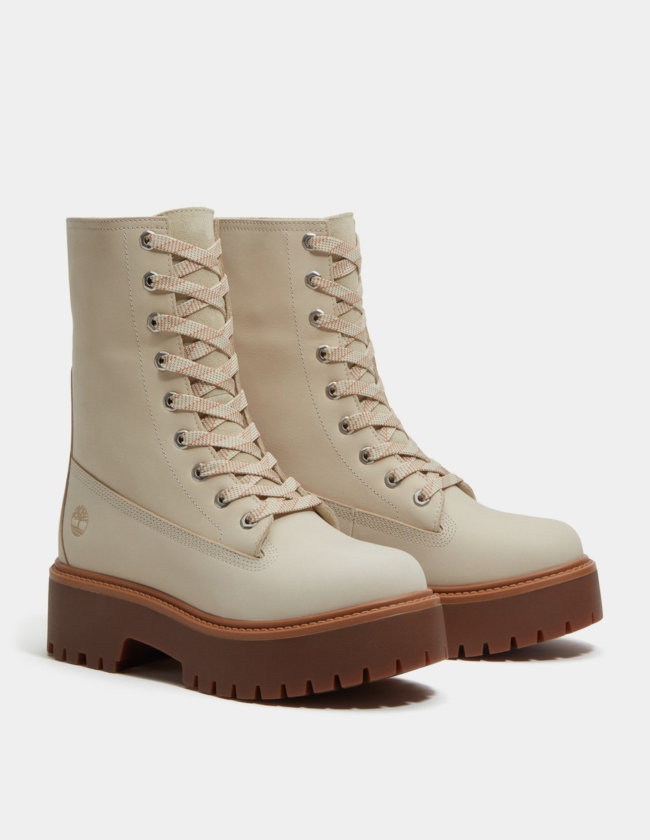 Bota Arriba del tobillo Botas con plataforma Stone Street Mid para Mujer Beige TB0A5SAHEN7 de Piel para mujer 4