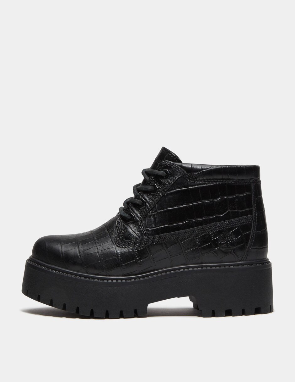 Bota Arriba del tobillo Bota con plataforma Stone Street para Mujer Negro TB0A43RRW02 de Cuero para mujer 8