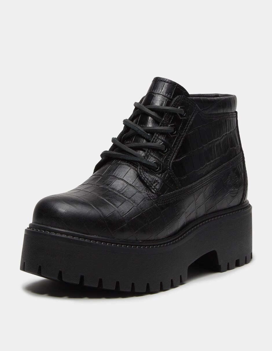 Bota Arriba del tobillo Bota con plataforma Stone Street para Mujer Negro TB0A43RRW02 de Cuero para mujer 9