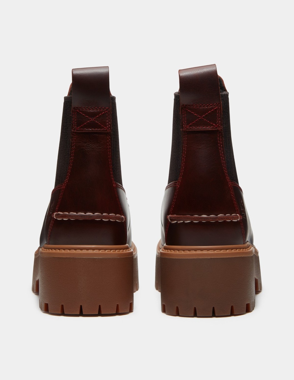 Bota arriba del tobillo chelsea stone street de piel para mujer 5