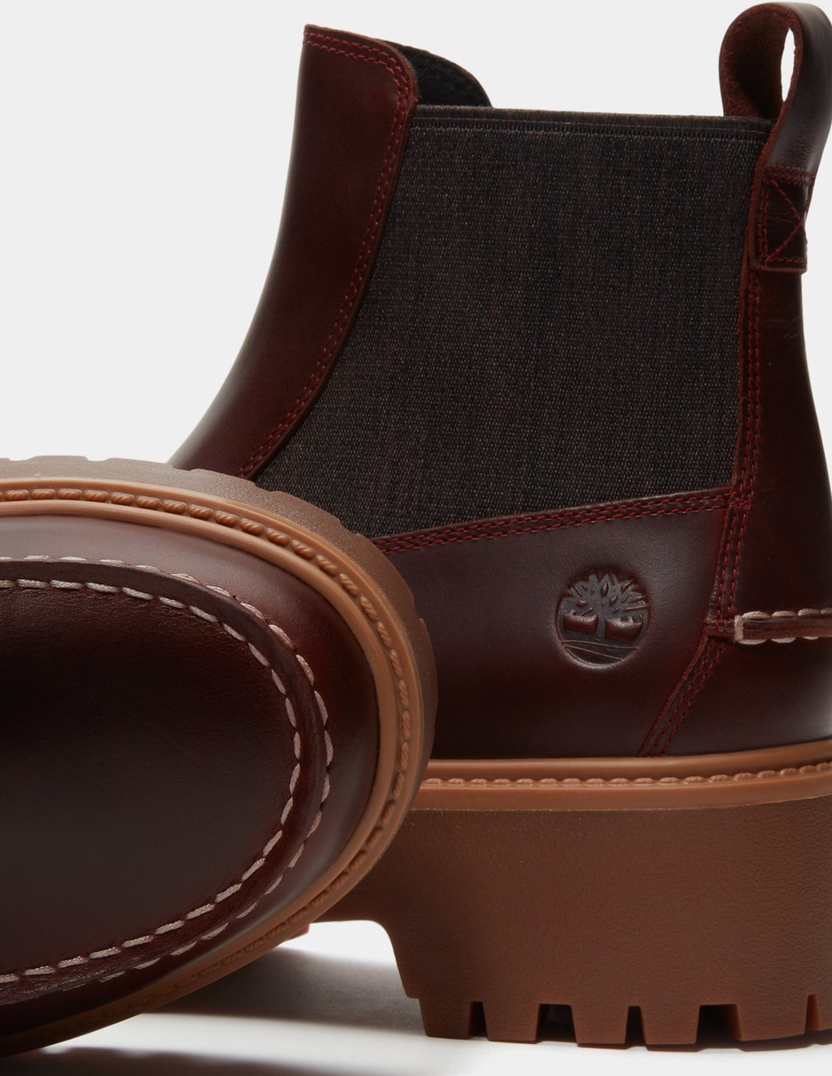 Bota arriba del tobillo chelsea stone street de piel para mujer 7
