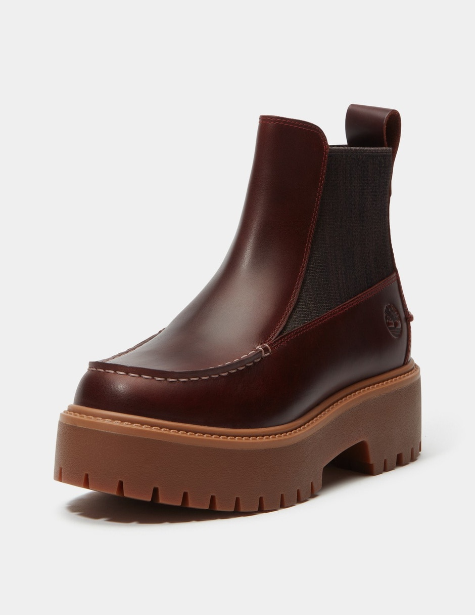 Bota arriba del tobillo chelsea stone street de piel para mujer 9