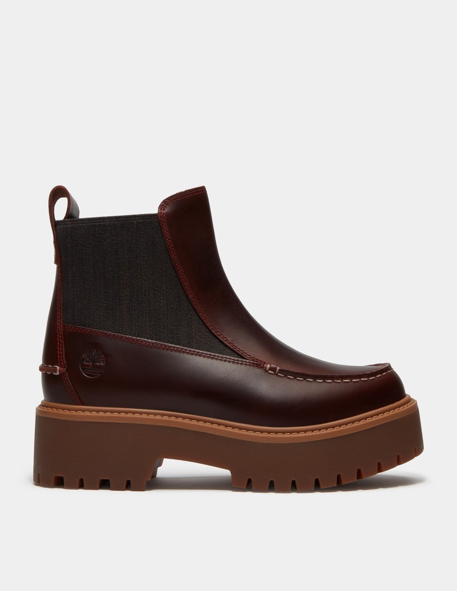 Bota Arriba del tobillo Botas Chelsea con plataforma Stone Street para Mujer Vino TB0A5TGPEIW de Piel para mujer Bota Arriba del tobillo Botas Chelsea con plataforma Stone Street para Mujer Vino TB0A5TGPEIW de Piel para mujer
