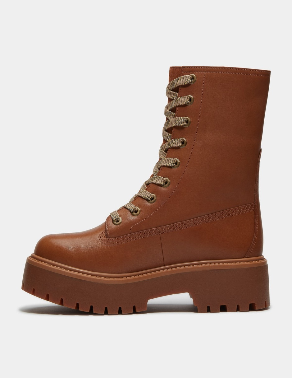 Bota Arriba del tobillo Botas con plataforma Stone Street Mid para Mujer Café TB0A5SAHEM6 de Piel para mujer 6