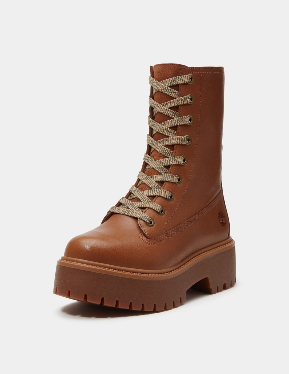 Bota Arriba del tobillo Botas con plataforma Stone Street Mid para Mujer Café TB0A5SAHEM6 de Piel para mujer 9
