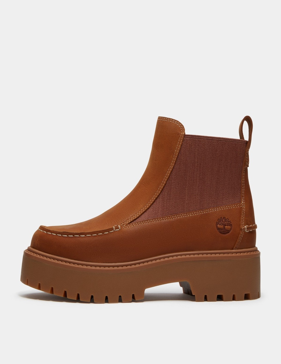 Bota Arriba del tobillo Botas Chelsea con plataforma Stone Street para Mujer Amarillo TB0A5TGPEN1 de Piel para mujer 8