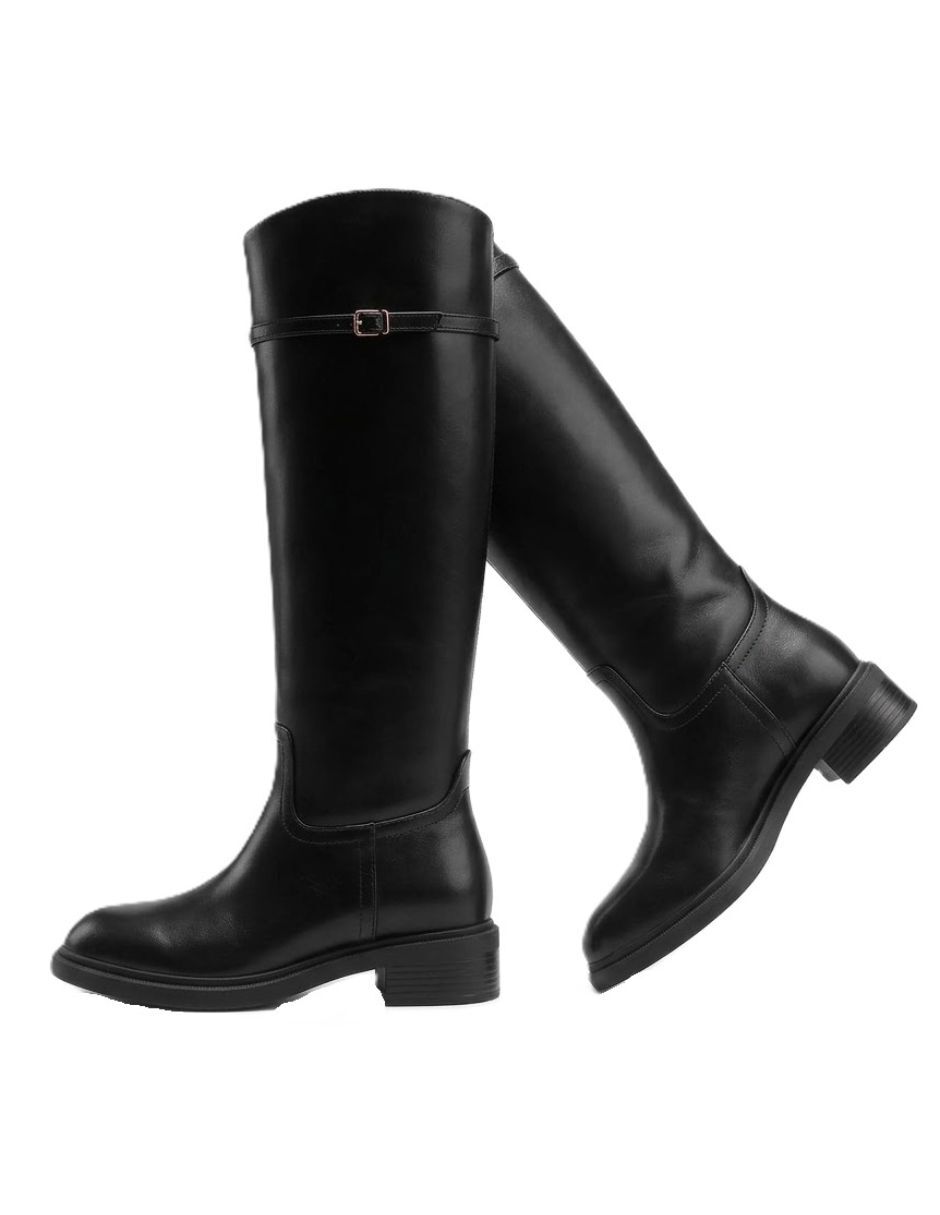 Bota Abajo de la rodilla de Charol sintético para mujer 2