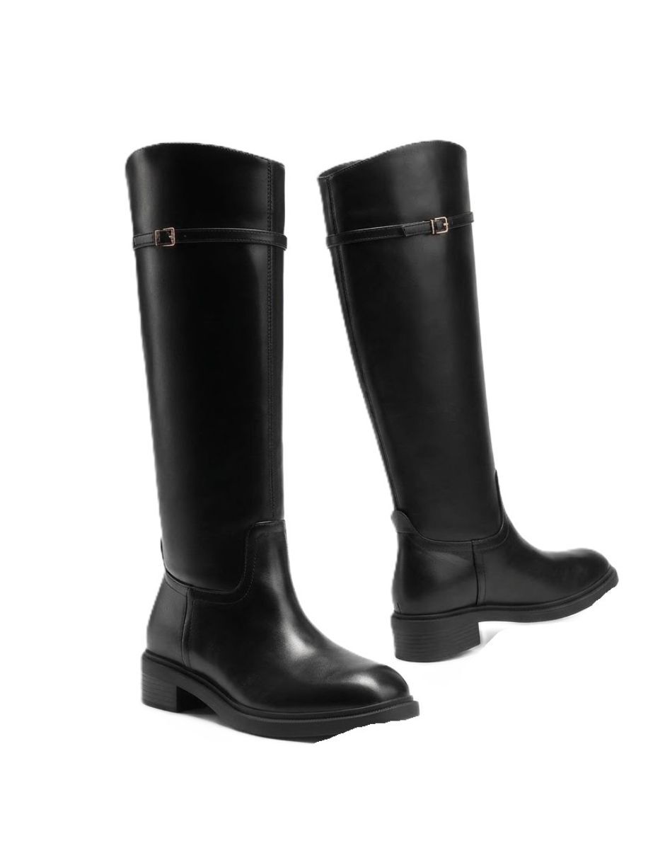 Bota Abajo de la rodilla de Charol sintético para mujer 4