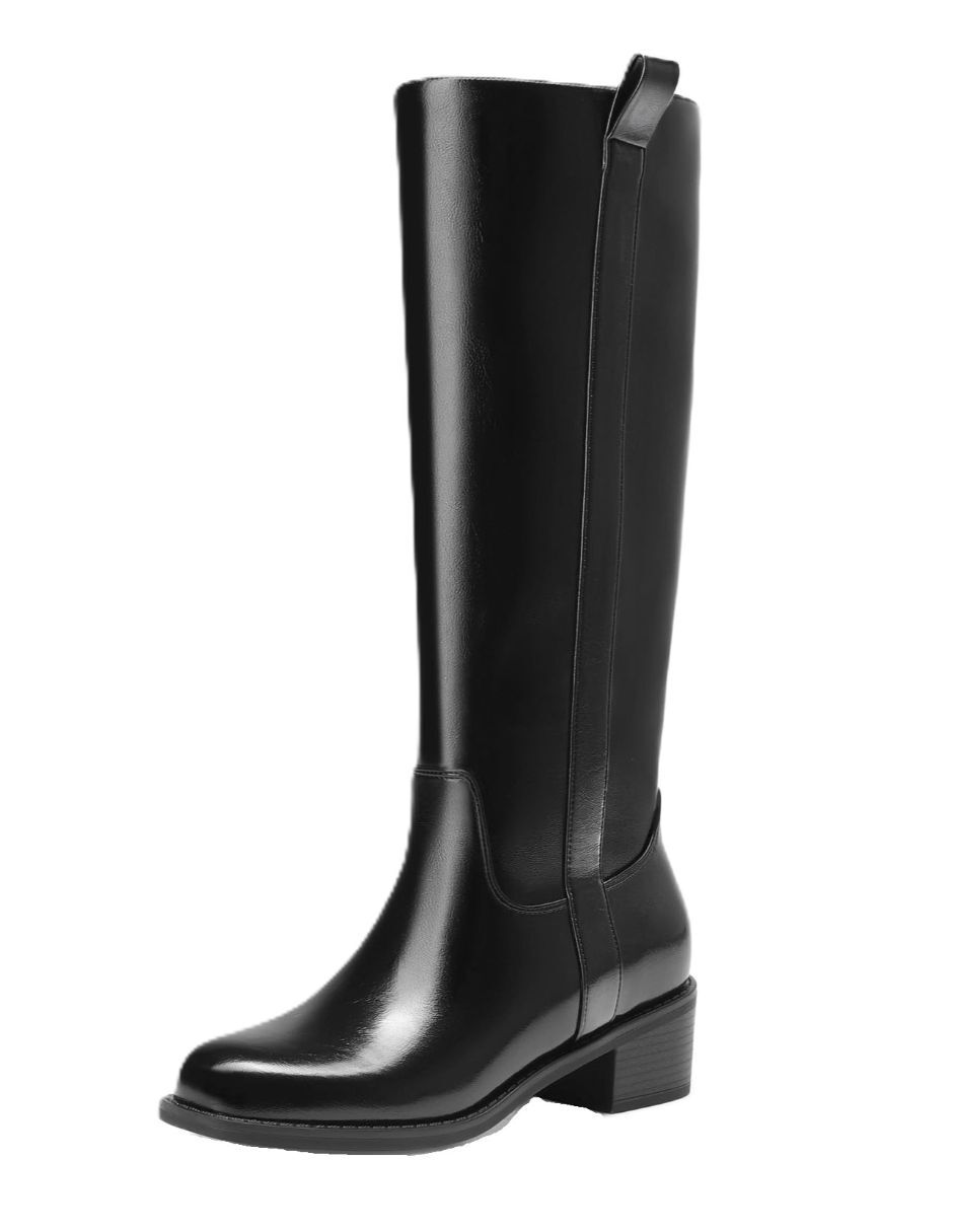 Bota Abajo de la rodilla de Charol sintético para mujer 1