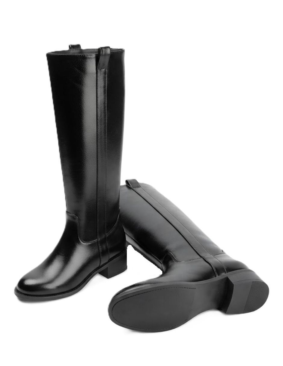 Bota Abajo de la rodilla de Charol sintético para mujer 2