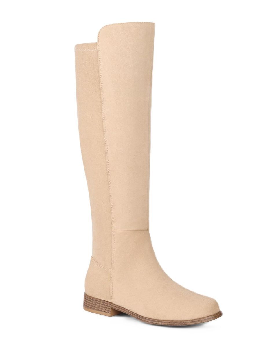 Bota Abajo de la rodilla de Gamuza para mujer 4