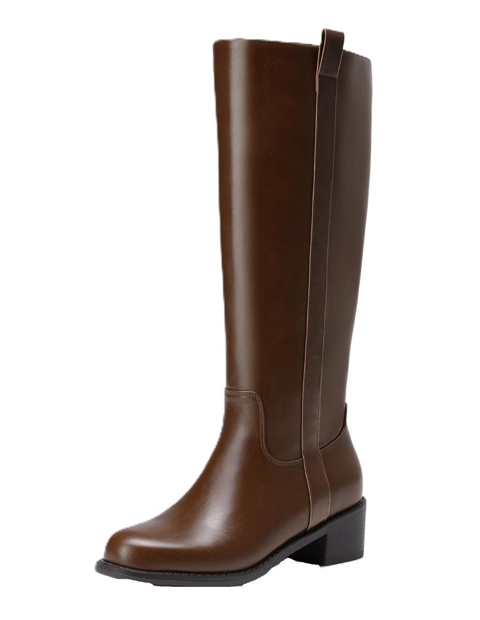 Bota Abajo de la rodilla de Charol sintético para mujer Bota Abajo de la rodilla de Charol sintético para mujer