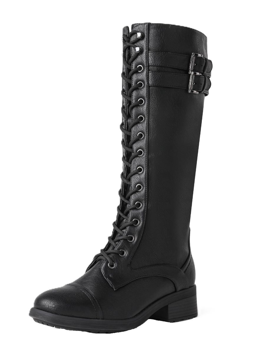 Bota Abajo de la rodilla de Charol piel para mujer 1