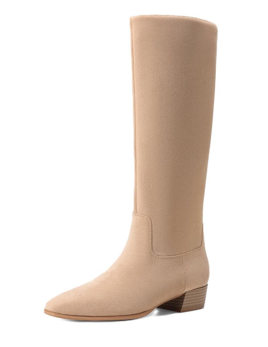 Bota cowboy Abajo de la rodilla de Gamuza para mujer Bota cowboy Abajo de la rodilla de Gamuza para mujer