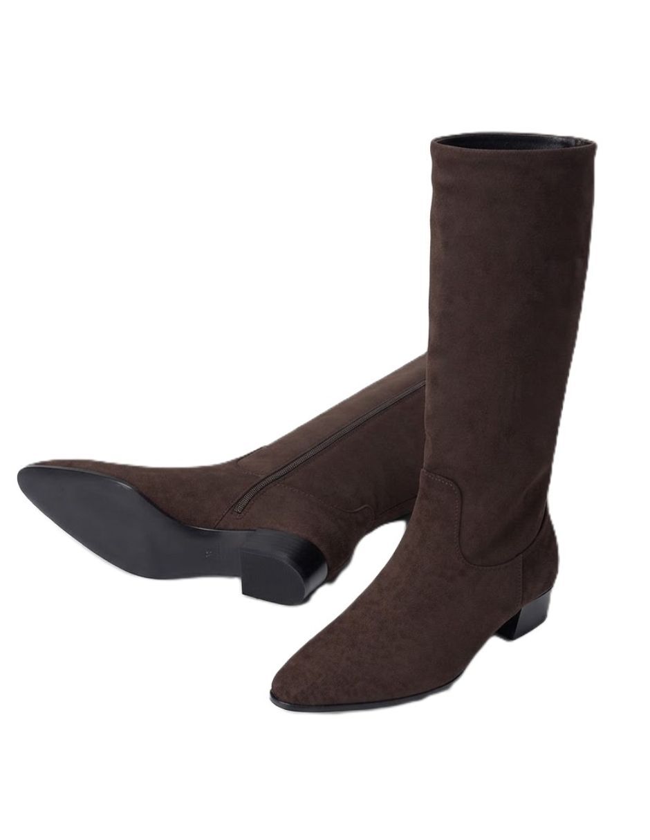 Bota cowboy Abajo de la rodilla de Gamuza para mujer 5