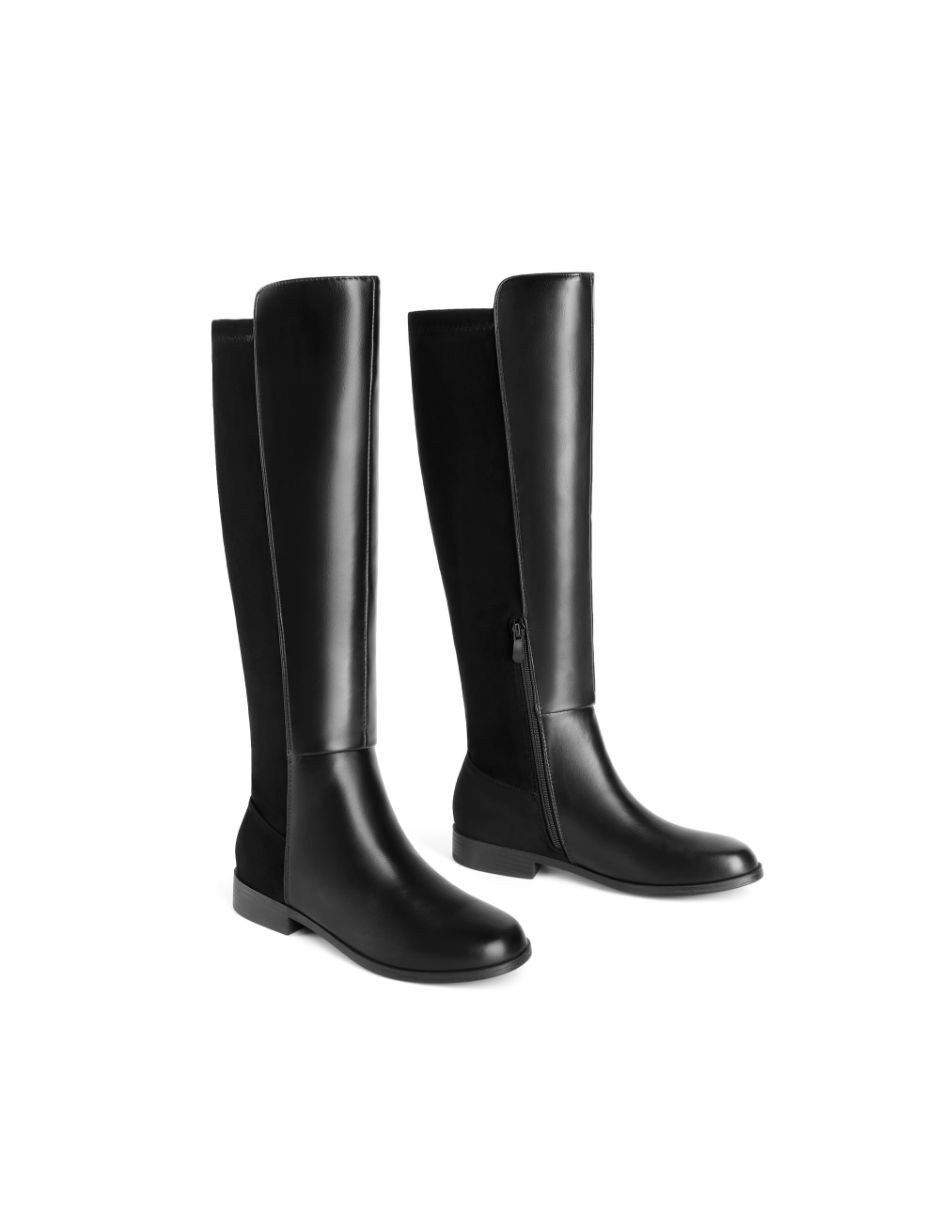 Bota Abajo de la rodilla de Gamuza para mujer 2