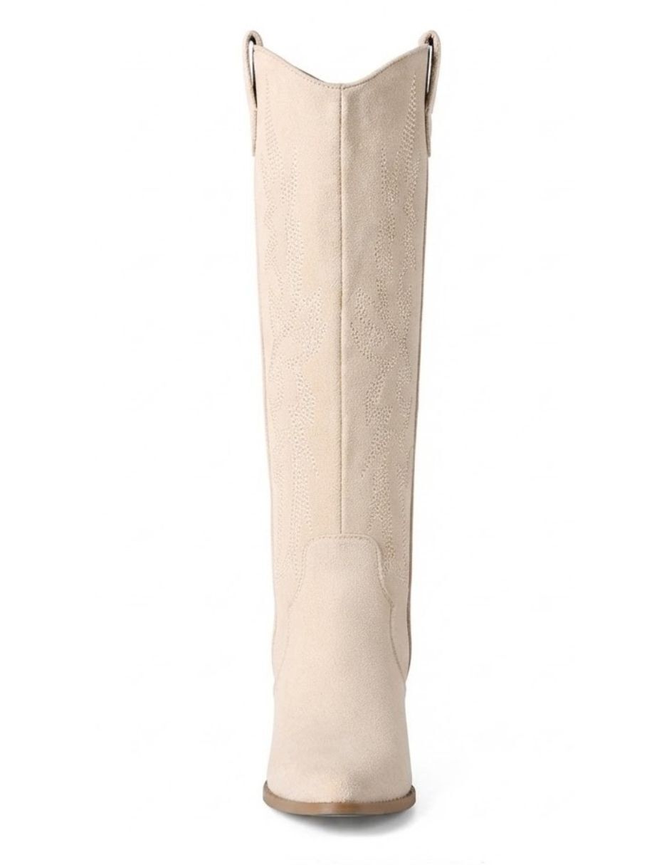 Bota cowboy Abajo de la rodilla de Gamuza para mujer 5