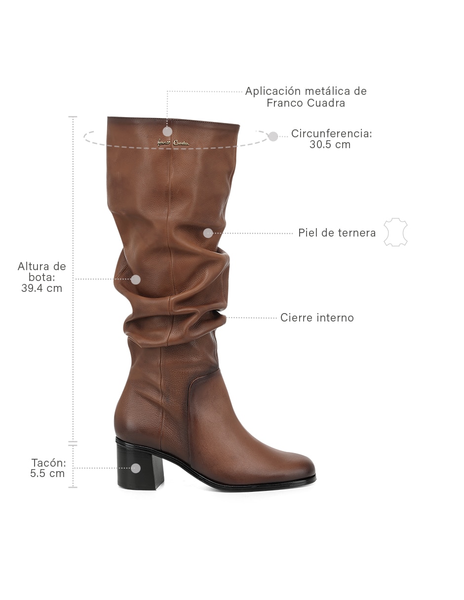 Bota Abajo de la rodilla de Piel para mujer 8