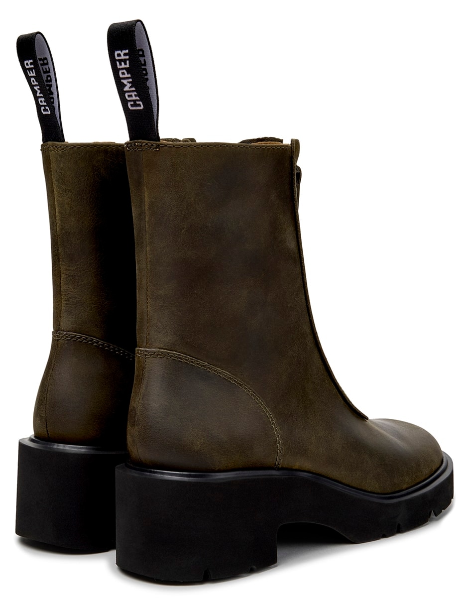 Bota media pierna milah de piel para mujer 3