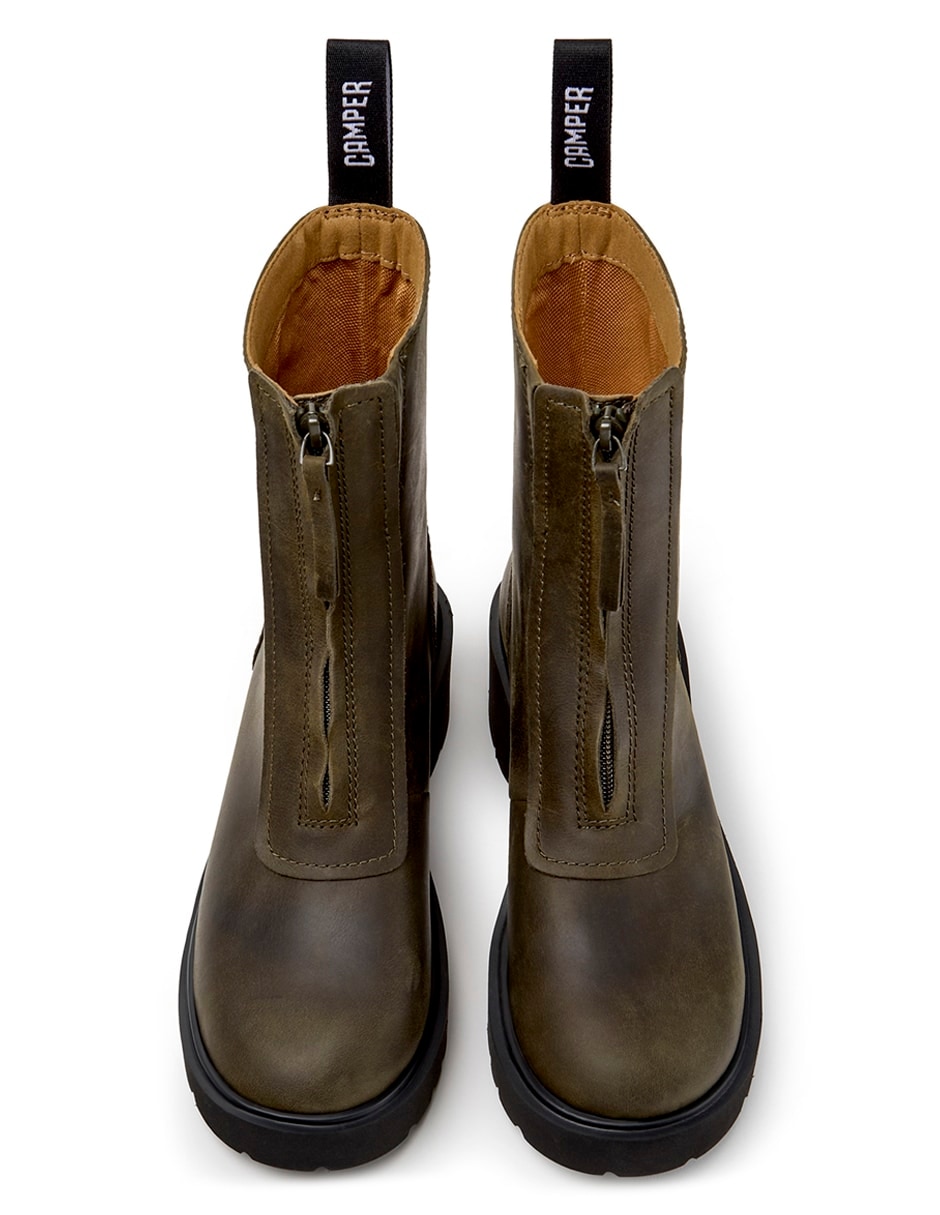 Bota media pierna milah de piel para mujer 6