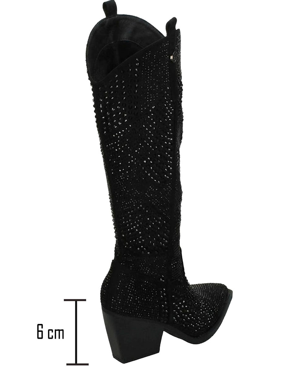 Bota cowboy Abajo de la rodilla de Sintético para mujer 5