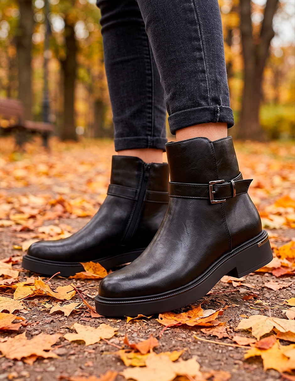 Bota Arriba del tobillo Trendy de Sintético para mujer Bota Arriba del tobillo Trendy de Sintético para mujer