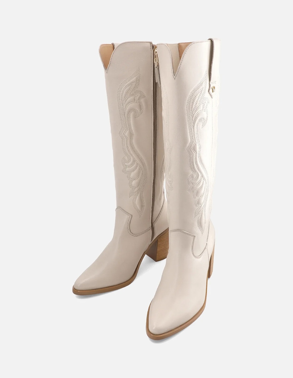 Bota Arriba de la rodilla de Piel para mujer 2