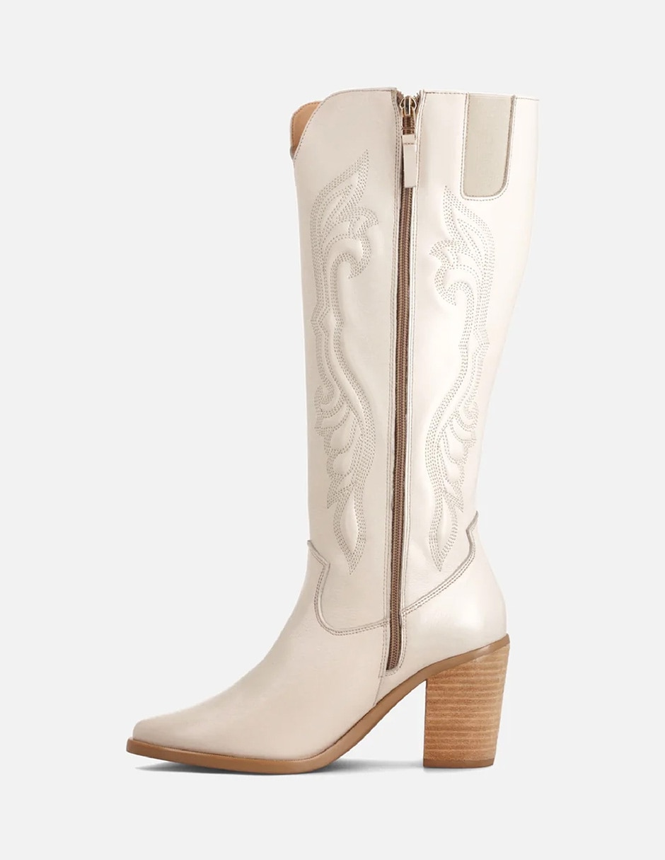 Bota Arriba de la rodilla de Piel para mujer 3
