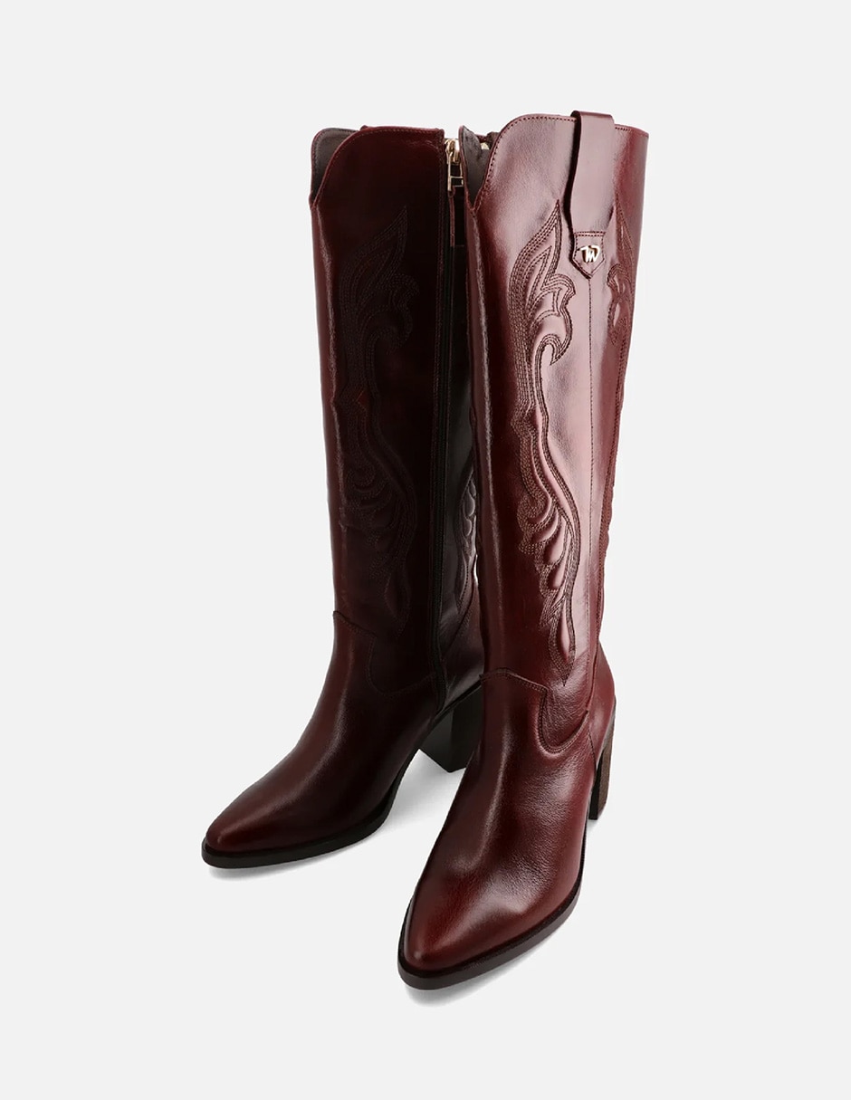 Bota Arriba de la rodilla de Piel para mujer 2