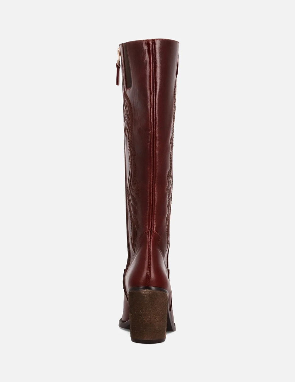 Bota Arriba de la rodilla de Piel para mujer 6