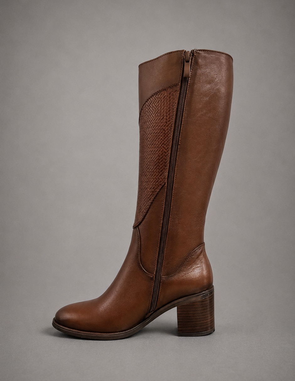 Bota Abajo de la rodilla de Piel para mujer 2