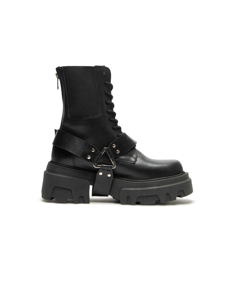 Bota arriba del tobillo yugami de piel para mujer 5
