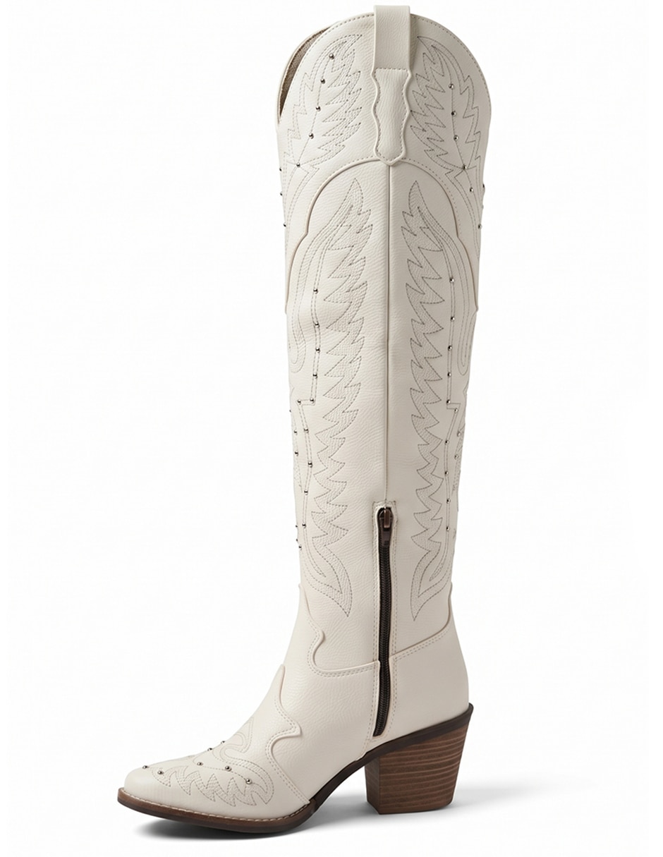 Bota cowboy Arriba de la rodilla Bota Maxi de Sintético para mujer 2
