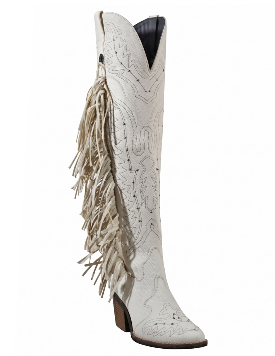 Bota cowboy Arriba de la rodilla Bota Maxi de Sintético para mujer 3