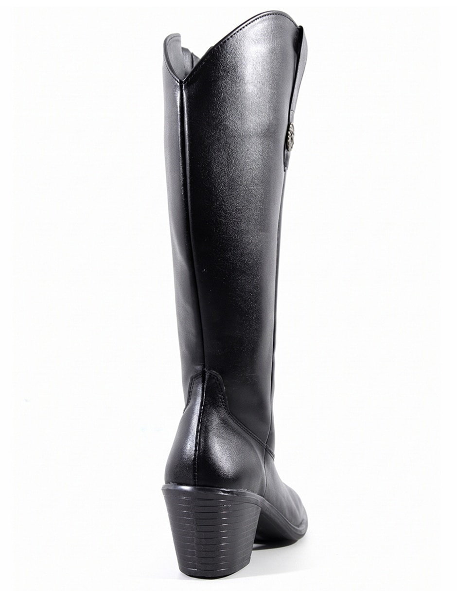 Bota cowboy Rodilla Botas Texanas Pantorrilla Ancha de Sintético para mujer 2